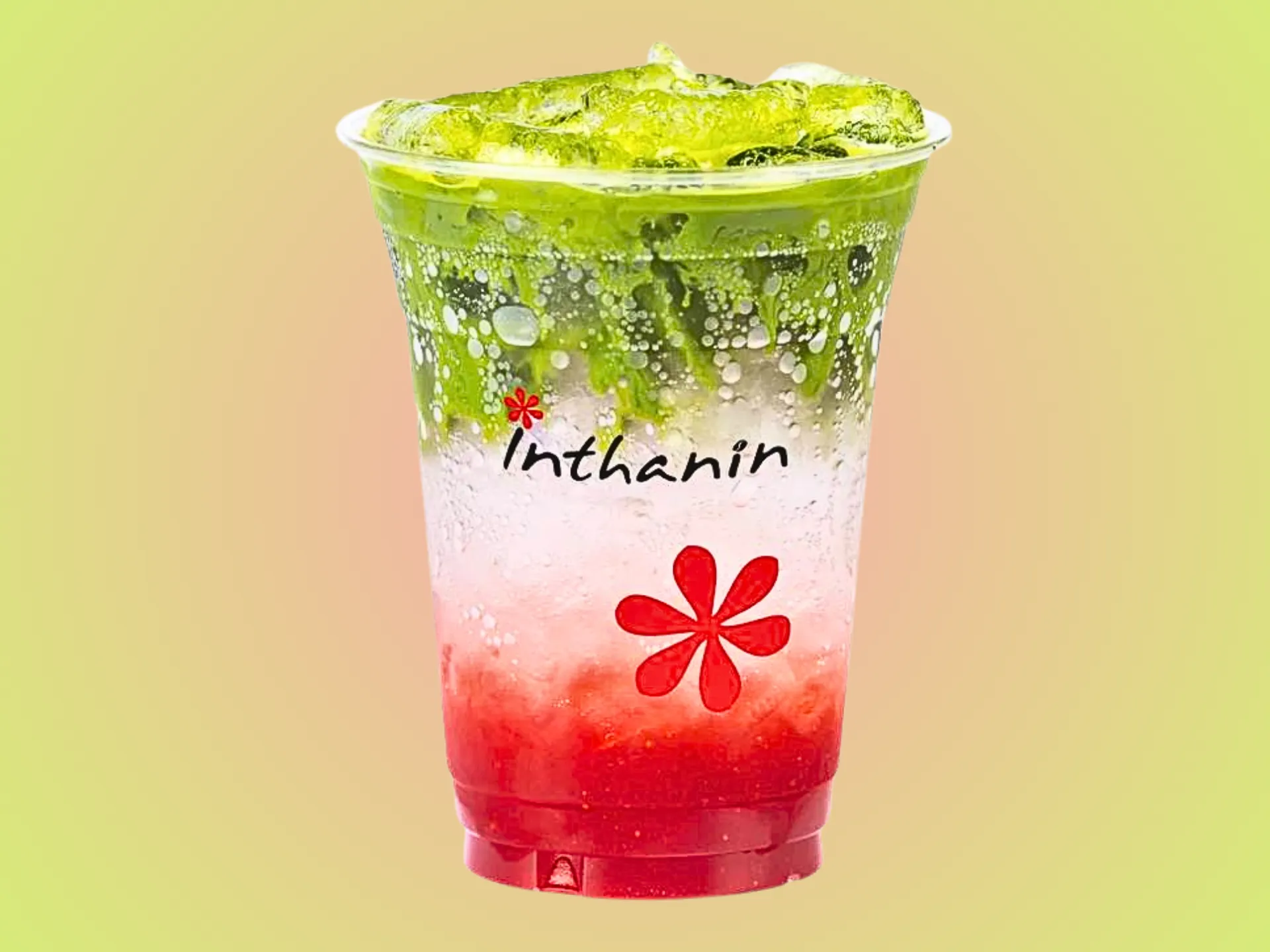 อูจิมัทฉะ สตรอว์เบอร์รี่โซดา Inthanin