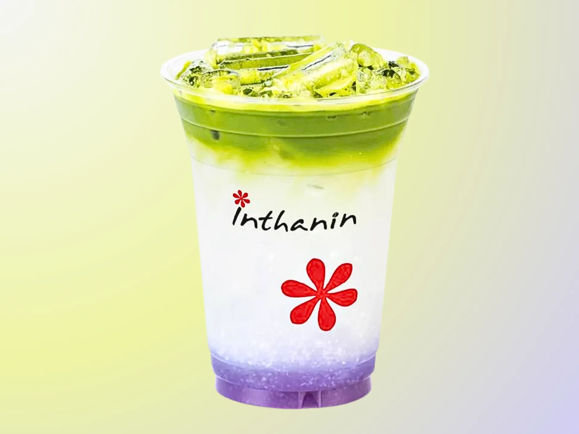 อูจิมัทฉะ อัญชัญมะพร้าว เย็น Inthanin